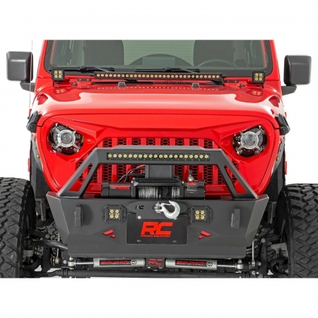 Fari anteriori rough Country LED per Jeep Wrangler JL e Gladiator JT