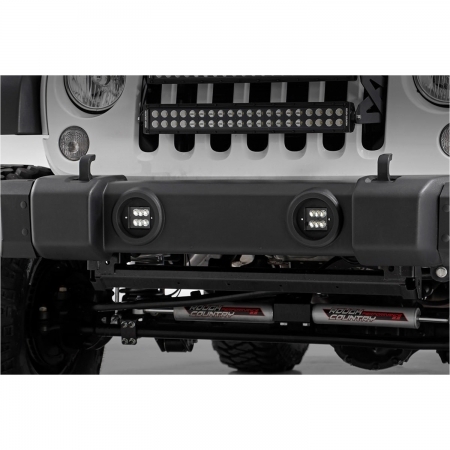 Fendinebbia Rough Countr 2inch Cube Lights con staffe di montaggio per Jeep Wrangler JK 10-18 - Immagine 1