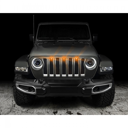 Luci a led per mascherina Pre-Runner Style Oracle per Jeep Wrangler JL e JLU dal 2019 al 2023