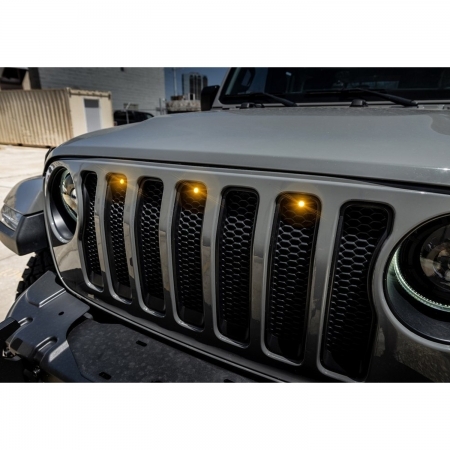 Luci a led per mascherina Pre-Runner Style Oracle per Jeep Wrangler JL e JLU dal 2019 al 2023