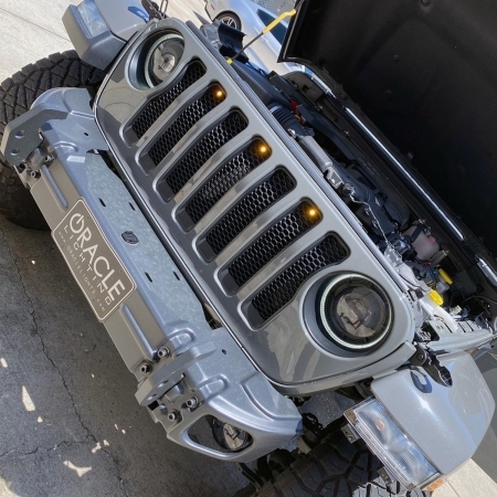 Luci a led per mascherina Pre-Runner Style Oracle per Jeep Wrangler JL e JLU dal 2019 al 2023