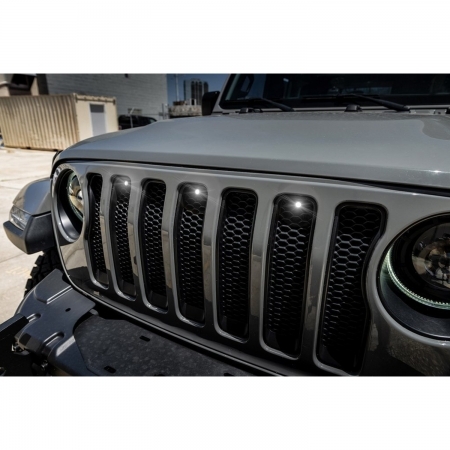 Luci a led per mascherina Pre-Runner Style Oracle per Jeep Wrangler JL e JLU dal 2019 al 2023