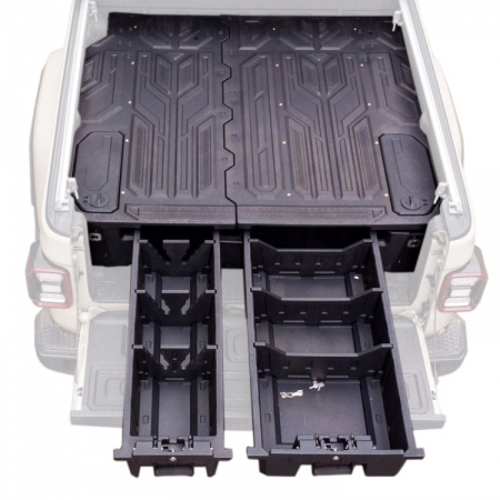 Sistema di cassetti e vani porta oggetti OFD per cassone Jeep Gladiator JT