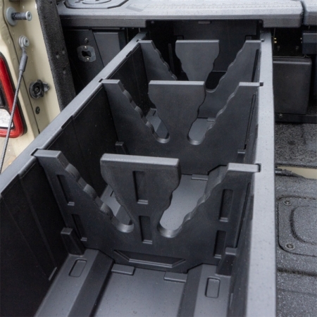 Sistema di cassetti e vani porta oggetti OFD per cassone Jeep Gladiator JT