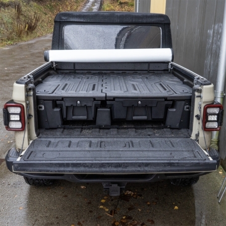 Sistema di cassetti e vani porta oggetti OFD per cassone Jeep Gladiator JT