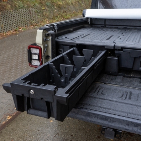 Sistema di cassetti e vani porta oggetti OFD per cassone Jeep Gladiator JT