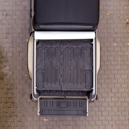 Sistema di cassetti e vani porta oggetti OFD per cassone Jeep Gladiator JT