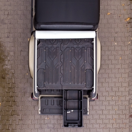 Sistema di cassetti e vani porta oggetti OFD per cassone Jeep Gladiator JT