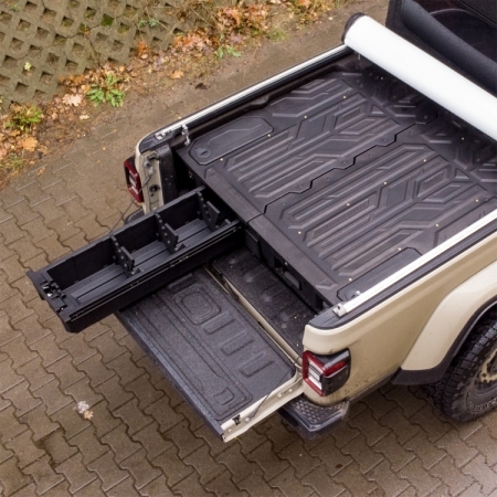 Sistema di cassetti e vani porta oggetti OFD per cassone Jeep Gladiator JT
