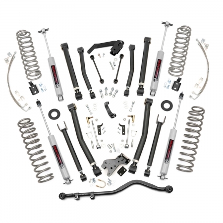 Assetto +6 Rough Country X Series completo per Jeep Wrangler JKU 4p
