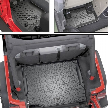 Combo Tappetini Quadratec All Weather per Jeep Wrangler JK 2 porte