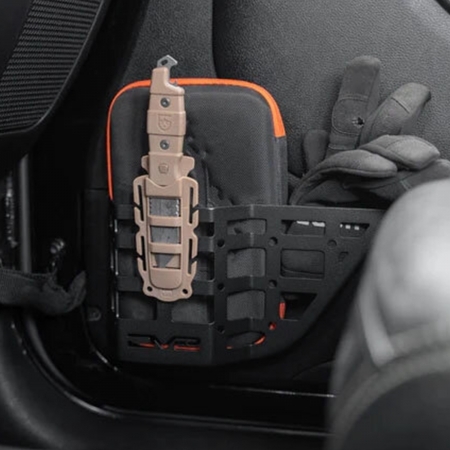 Pannello Molle porta oggetti per porte anteriori DV8 per Jeep Wrangler JK 11-18