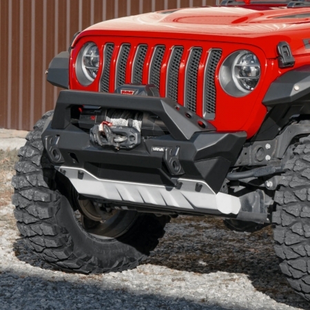 Paraurti anteriore in alluminio RIVAL Stubby per Jeep Wrangler JK, JL e Gladiator JT dal 2007 in poi