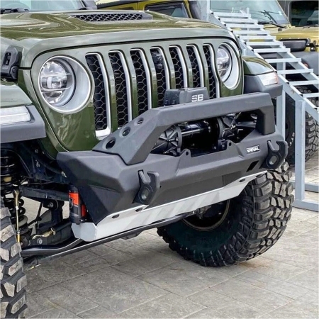 Paraurti anteriore in alluminio RIVAL Stubby per Jeep Wrangler JK, JL e Gladiator JT dal 2007 in poi