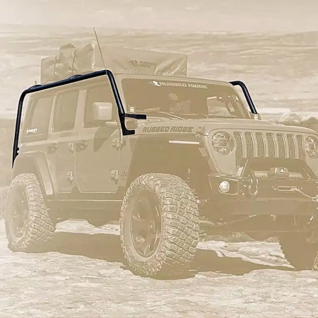 Portapacchi Sherpa Rugged Ridge per Jeep Wrangler JL Unlimited dal 2019 in poi