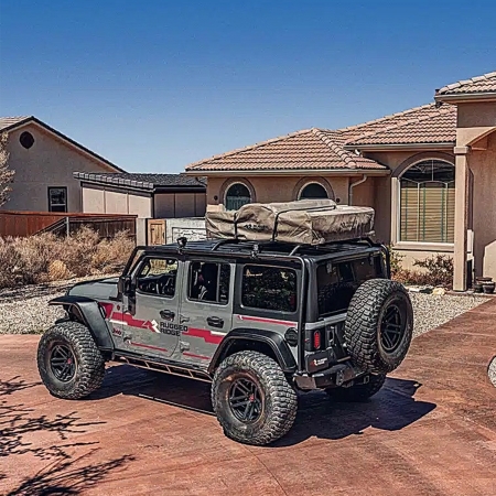 Portapacchi Sherpa Rugged Ridge per Jeep Wrangler JL Unlimited dal 2019 in poi