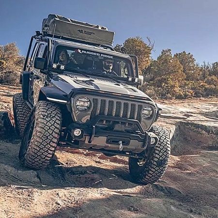 Portapacchi Sherpa Rugged Ridge per Jeep Wrangler JL Unlimited dal 2019 in poi