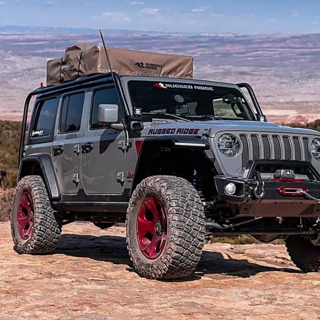 Portapacchi Sherpa Rugged Ridge per Jeep Wrangler JL Unlimited dal 2019 in poi