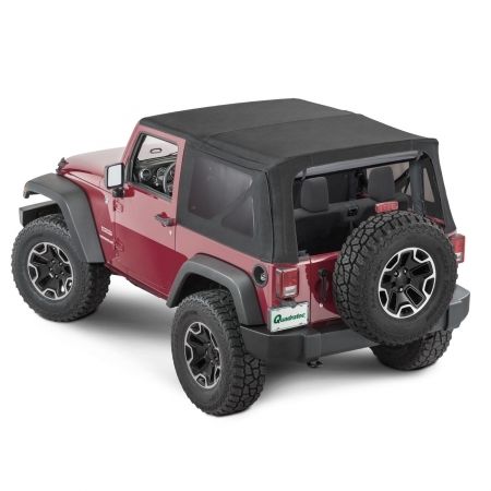 QuadraTop Soft Top in Black Twill per Jeep Wrangler JK 2 porte