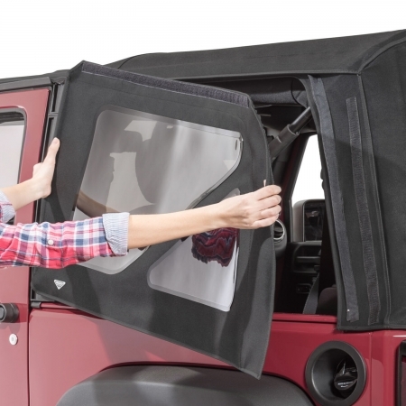 QuadraTop Soft Top in Black Twill per Jeep Wrangler JK 2 porte