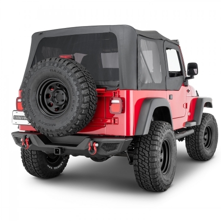Paraurti posteriore Carnivore per Jeep Wrangler YJ e TJ