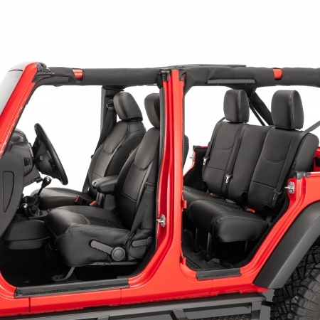 Coprisedili True-Fit Eco‑Leather per Jeep Wrangler JK Unlimited 4 porte dal 2013 al 2017
