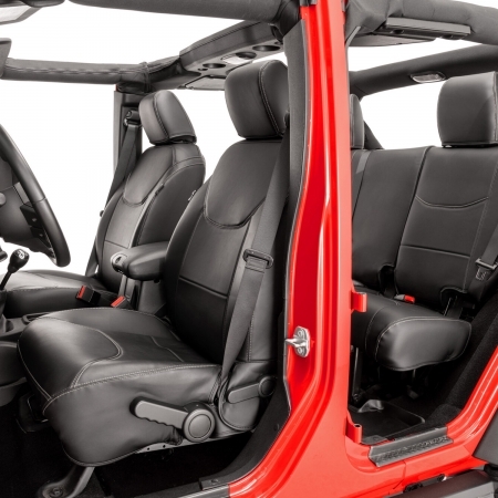 Coprisedili True-Fit Eco‑Leather per Jeep Wrangler JL Unlimited 4 porte 4xe dal 2021 al 2025
