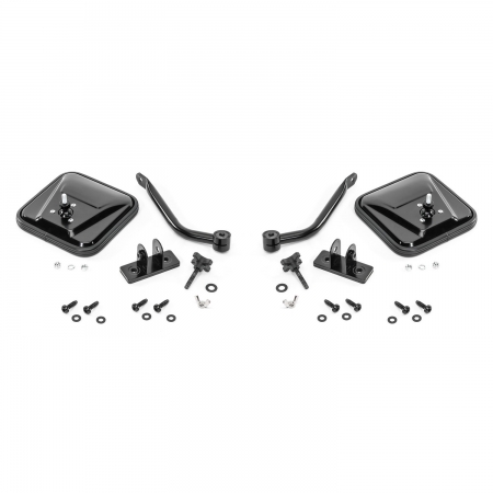 Specchietti Quick Release Quadratec quadrati per Jeep Wrangler TJ e JK
