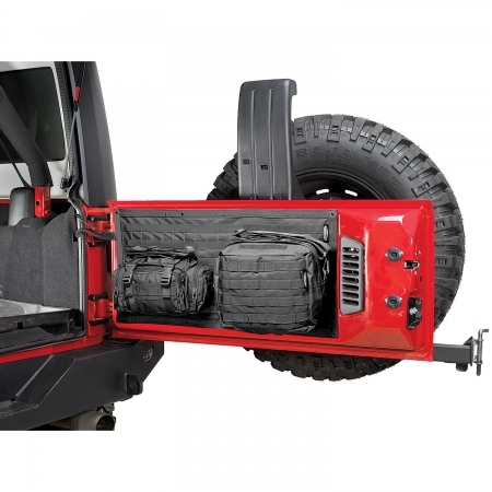 Porta oggetti portellone Smittybilt G.E.A.R. per Jeep Wrangler JK e JKU dal 2007 al 2017