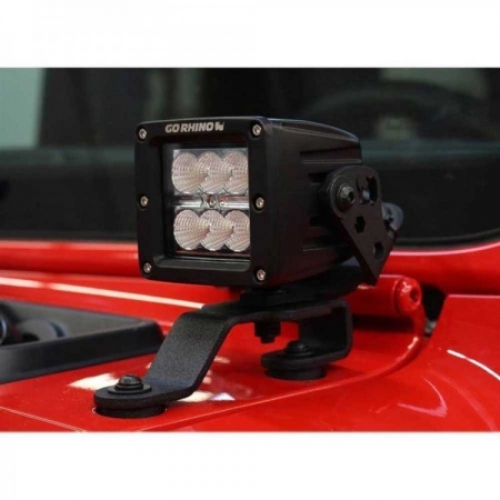 Supporti Go Rhino per faro LED 3x3 per Jeep Wrangler JL, JLU e Gladiator JT dal 2019 in poi