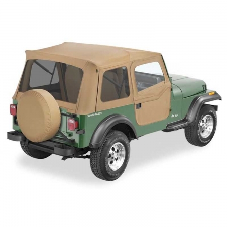 Supertop Bestop con porte complete in tela divisibili per Jeep CJ7 e Wrangler YJ