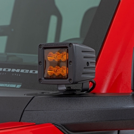 LED Rough Country 2 Square Light Pods