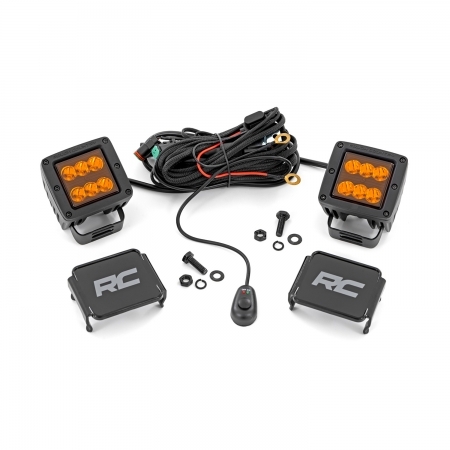 LED Rough Country 2 Square Light Pods