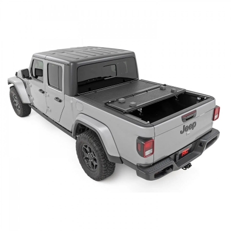 Copri cassone rigido Tri-Fold Rough Country per Jeep Gladiator JT