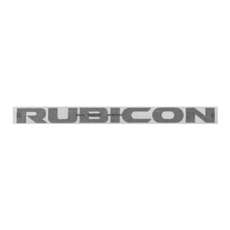 Adesivo Mopar Rubicon 10th Anniversary nero e rosso per Jeep Wrangler JK e JKU