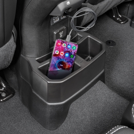 Porta bicchieri Tactik per console posteriore per Jeep Wrangler JL e JLU con interni in pelle dal 2019 in poi