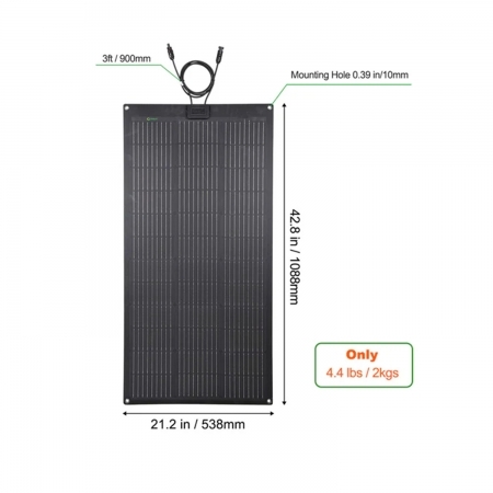 Pannello Solare Flessibile Lensun ETFE 100W