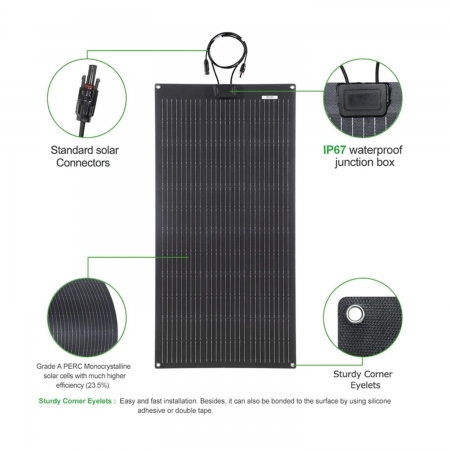 Pannello Solare Flessibile Lensun ETFE 100W