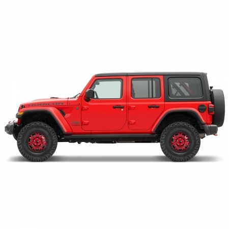 Cerchio Lynx Hangfire 17x8.5 &ndash; Satin Black per Jeep Wrangler & Gladiator dal 2007 in poi