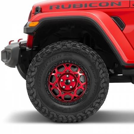 Cerchio Lynx Hangfire 17x8.5 &ndash; Satin Black per Jeep Wrangler & Gladiator dal 2007 in poi