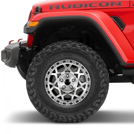 Cerchio Lynx Hangfire 17x8.5 &ndash; Satin Black per Jeep Wrangler & Gladiator dal 2007 in poi