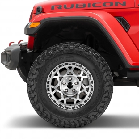 Cerchio Lynx Hangfire 17x8.5 Satin Black per Jeep Wrangler JK, JL, Gladiator JT dal 2007 in poi