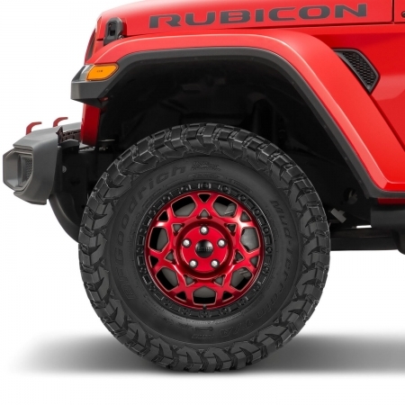 Cerchio Lynx Hangfire 17x8.5 Satin Black per Jeep Wrangler JK, JL, Gladiator JT dal 2007 in poi