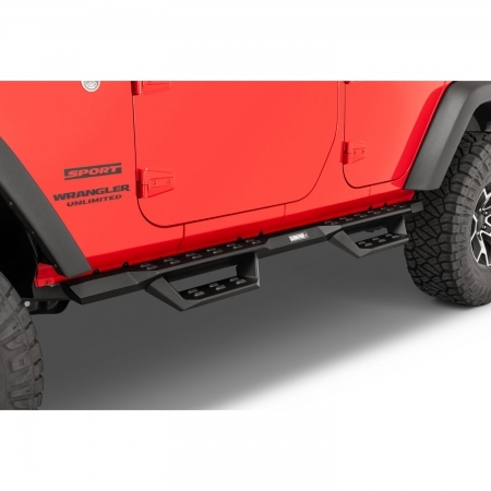 Pedane Laterali Carnivore Dominion Drop Steps per Jeep Wrangler JKU 4 Porte 07-18