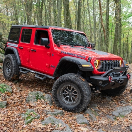 Pedane Laterali Carnivore Dominion Drop Steps per Jeep Wrangler JLU 4 Porte dal 2019 in poi