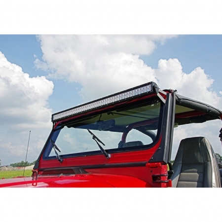Supporti Parabrezza Rough Country per Barra LED 50&rdquo; per Jeep Wrangler YJ 1987-1995