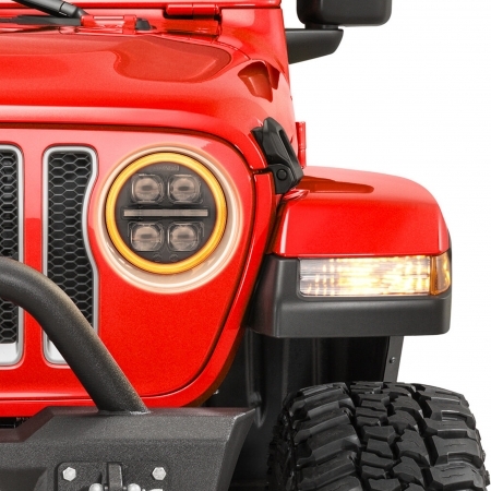 Fari LED Projector Quadratec STEALTH 9&rdquo; per Jeep Wrangler JL e Gladiator JT 2019 in poi