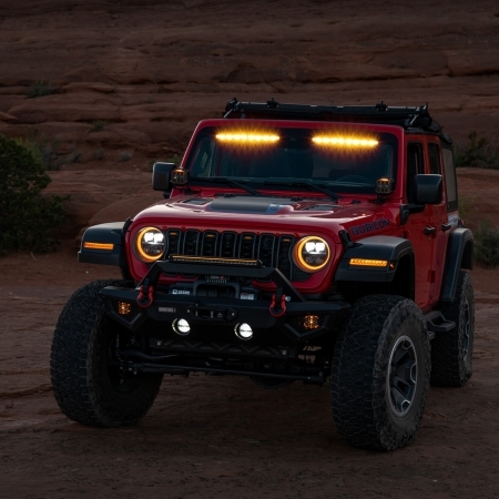 Fari LED Projector Quadratec STEALTH 9&rdquo; per Jeep Wrangler JL e Gladiator JT 2019 in poi