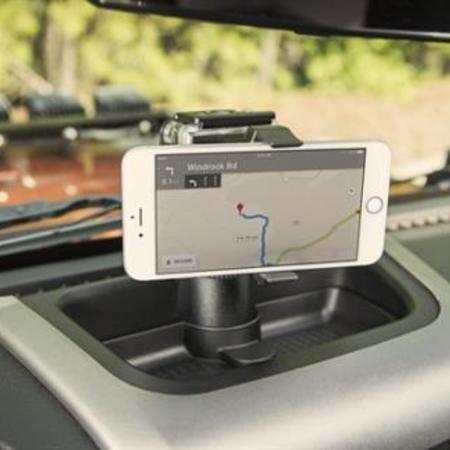 Vaschetta portaoggetti con supporto Cellulare e GoPro per Wrangler JK