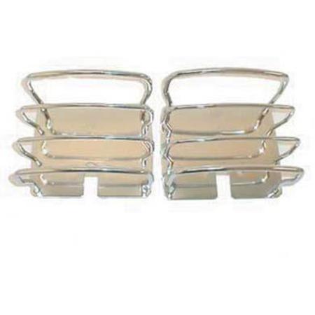 Griglie fari posteriori cromate Jeep CJ e Wrangler YJ, TJ